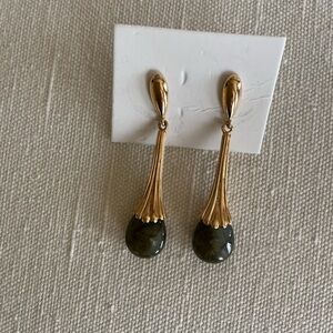 Laborite Gold Tone Drop Earrings